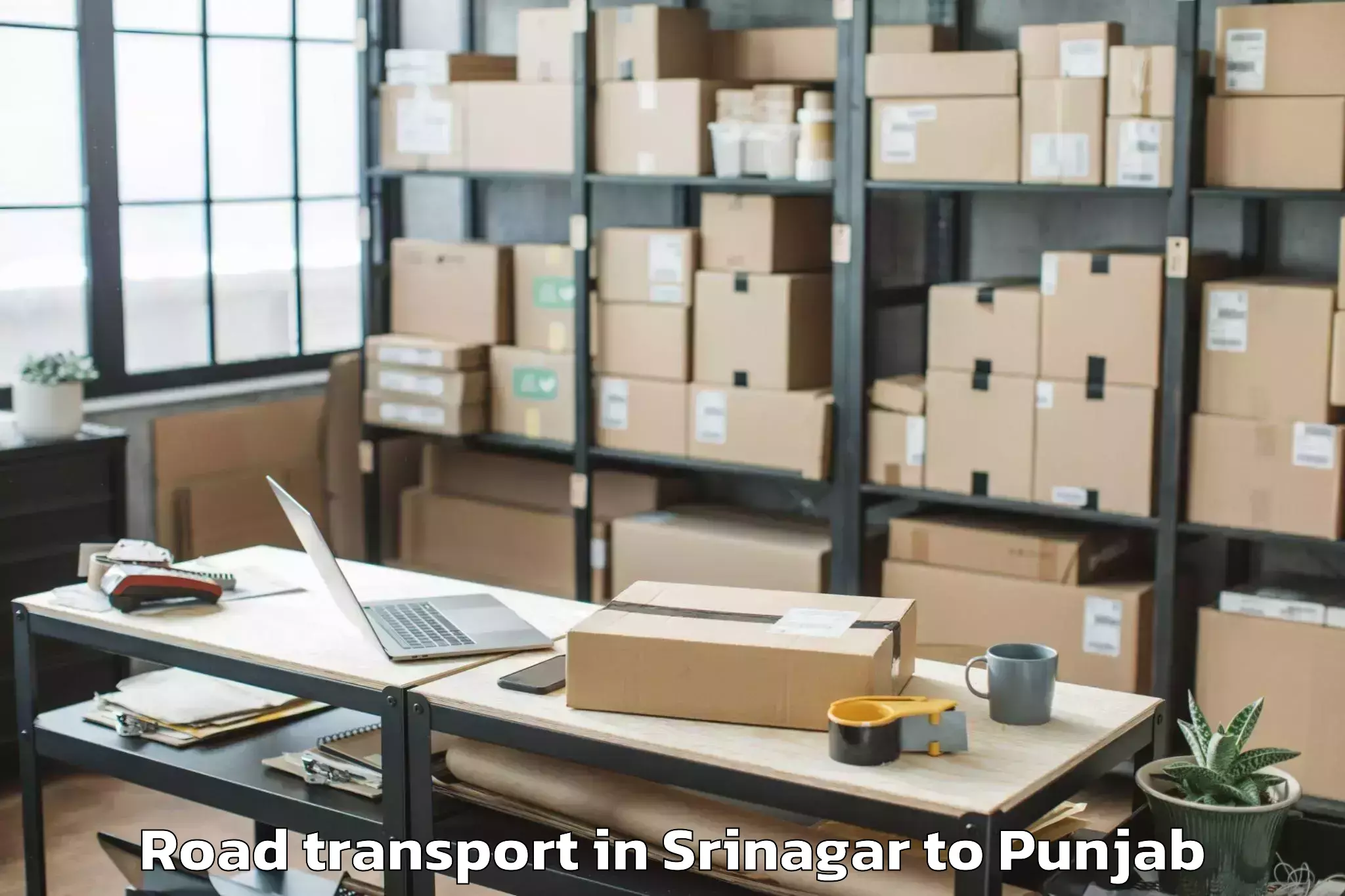 Professional Srinagar to Sujanpur Road Transport